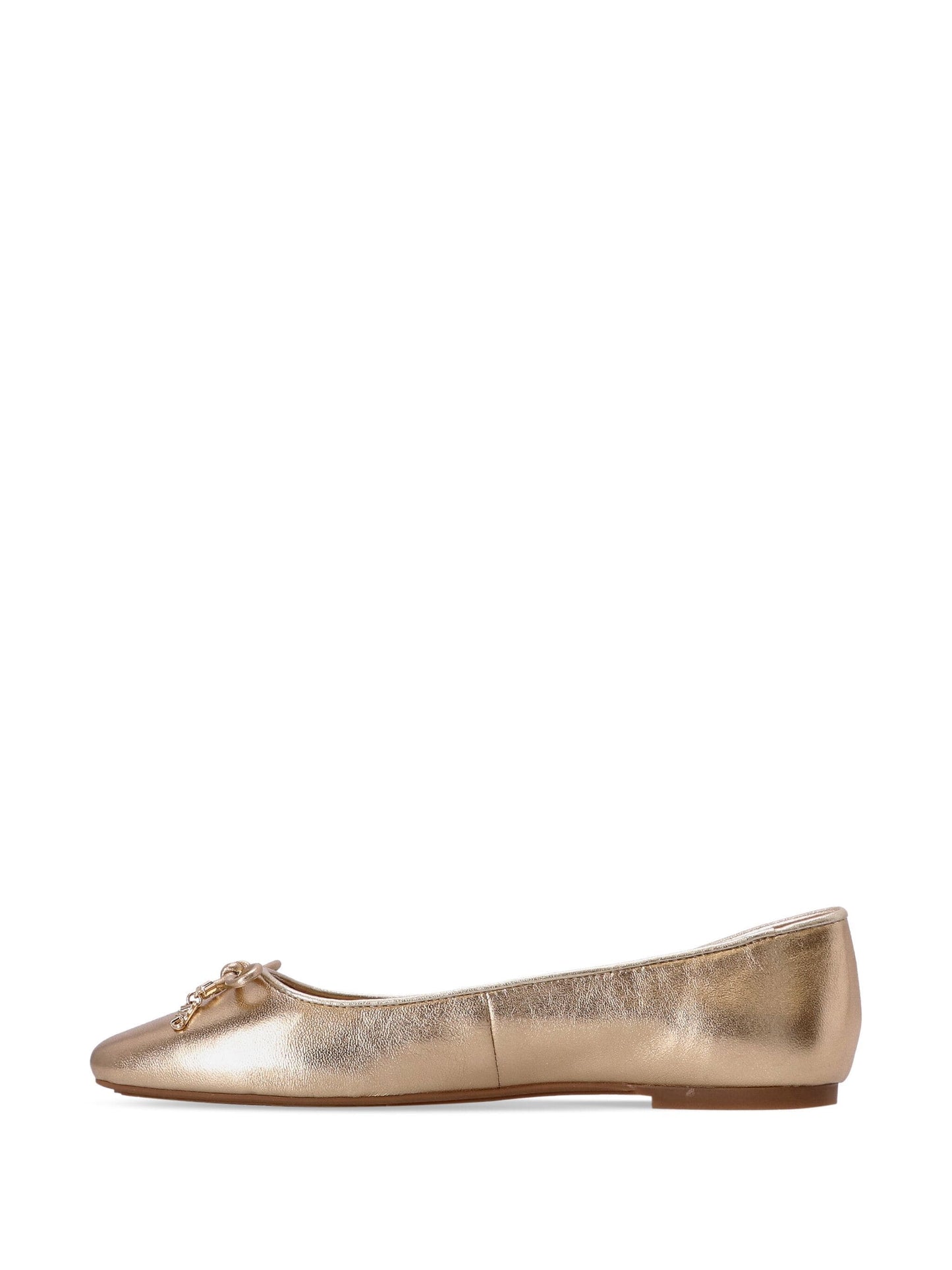 MICHAEL KORS Nori Gold Ballet Flat Shoe