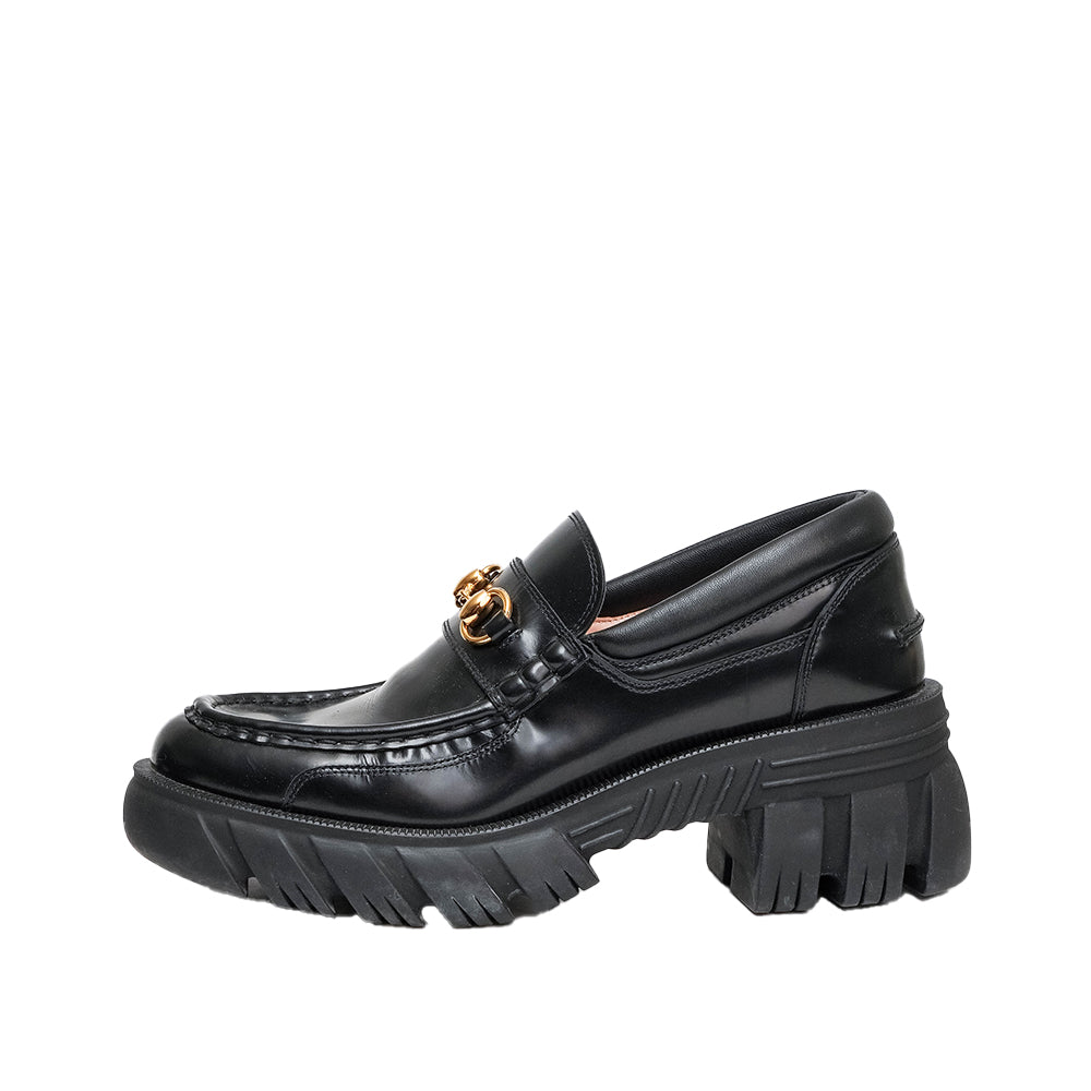 Gucci Leather Lug Sole Horsebit Loafer The Dressing Room