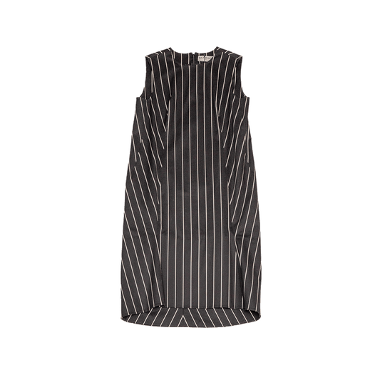Balenciaga Striped Sleeveless Dress