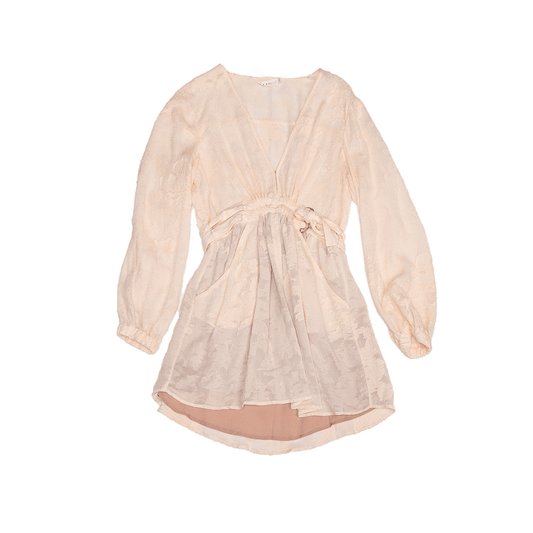 ALC Light Pink Thin Robe Dress w/ Piping