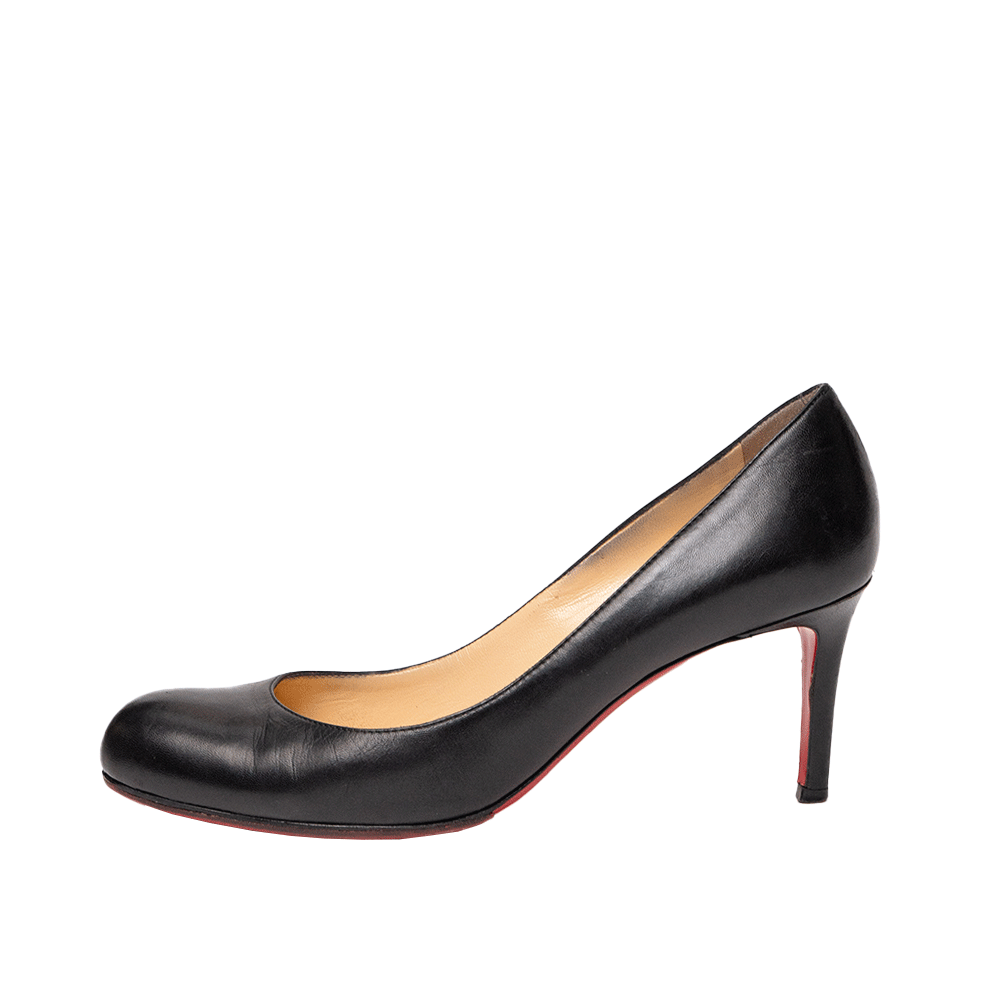Christian Louboutin Black Leather Heels