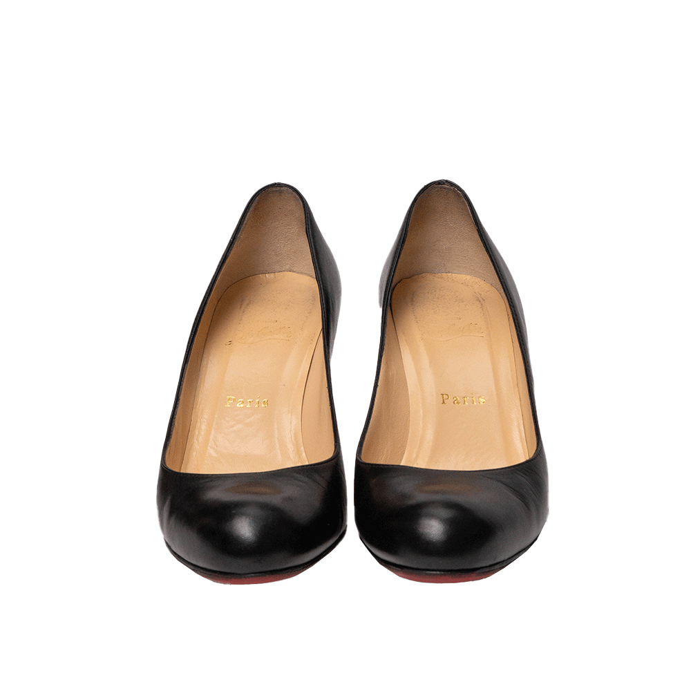 Christian Louboutin Black Leather Heels