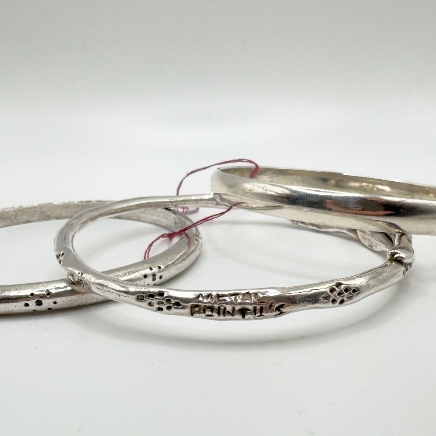 925 Silver 3-Piece Bangle Set