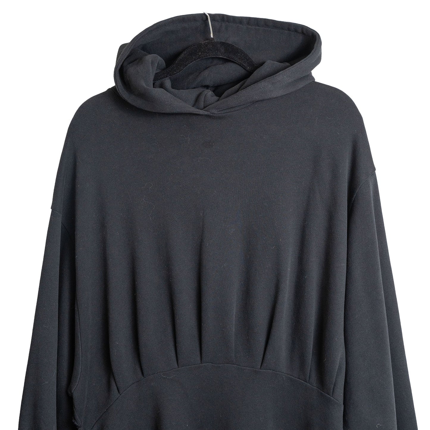 Balenciaga Asymmetric Cotton Hoodie Dress