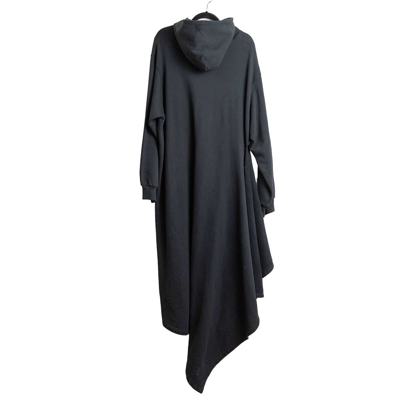 Balenciaga Asymmetric Cotton Hoodie Dress