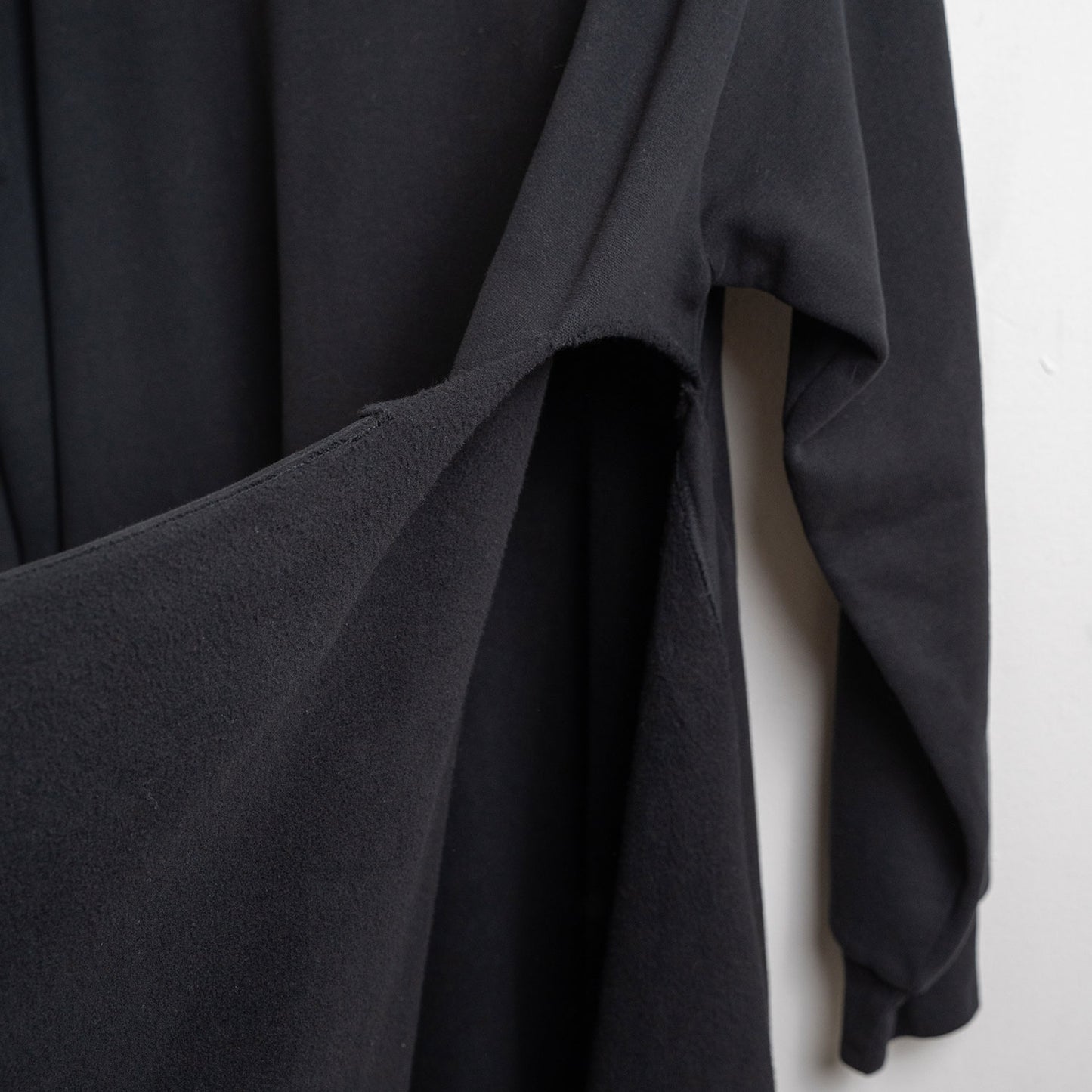 Balenciaga Asymmetric Cotton Hoodie Dress
