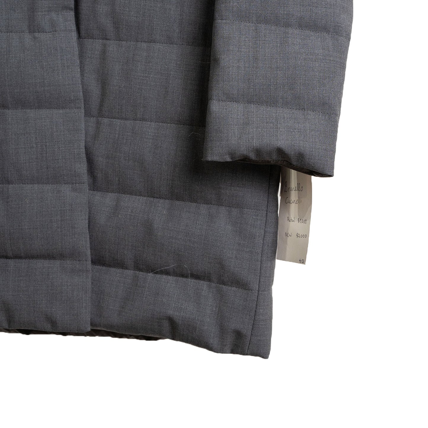 Brunello Cucinelli Grey Blazer Coat