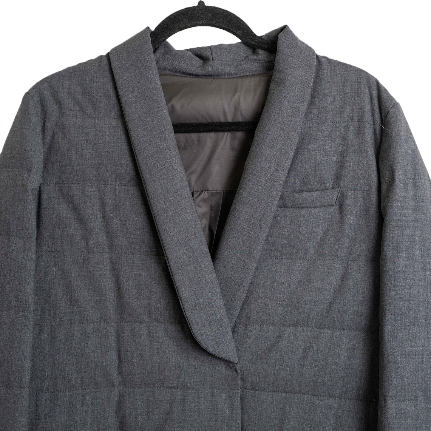 Brunello Cucinelli Grey Blazer Coat