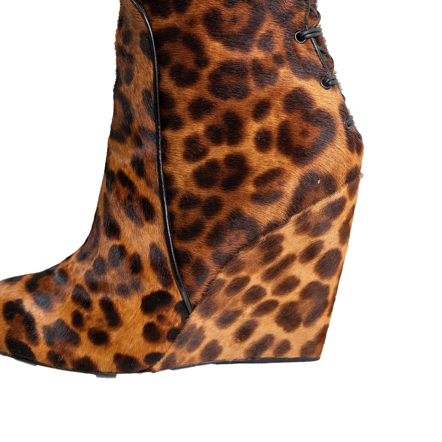 Jerome C. Rousseau Leopard Heel Boots