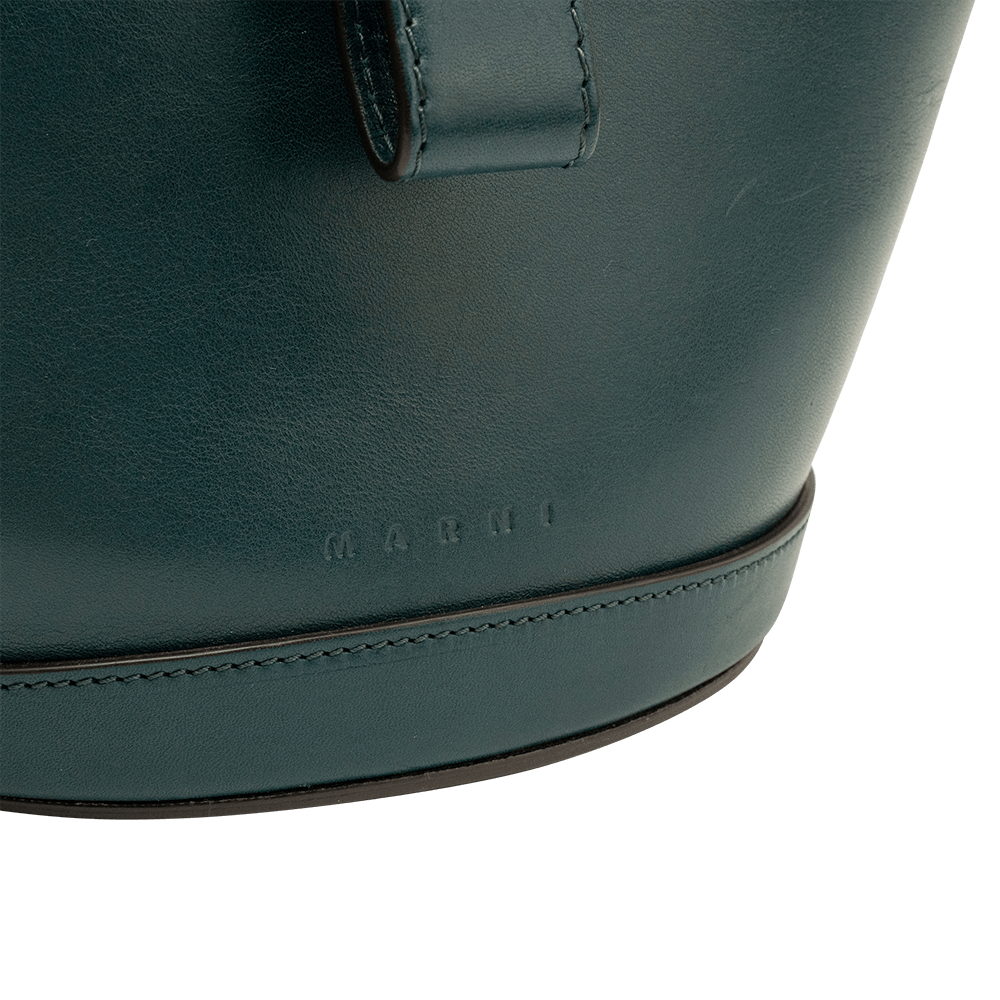 Marni Forest Green Bucket Bag