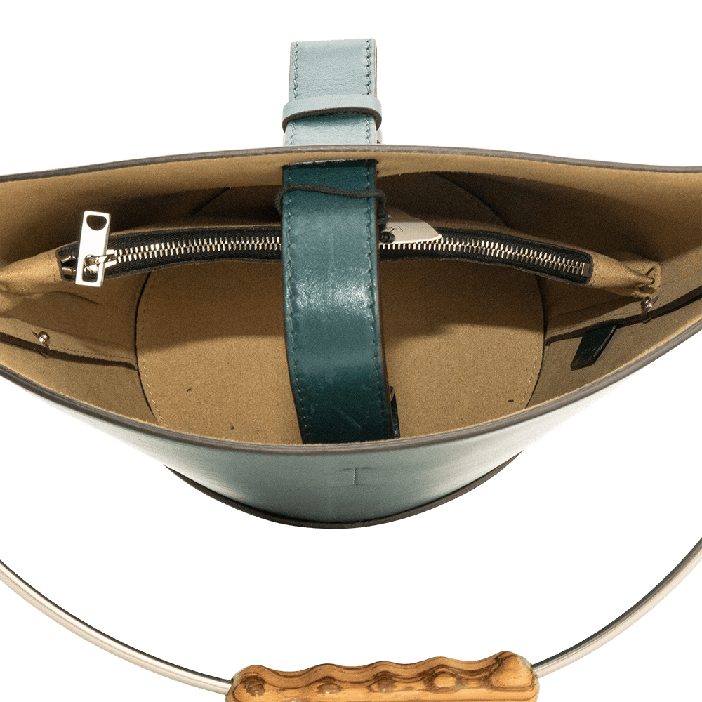 Marni Forest Green Bucket Bag