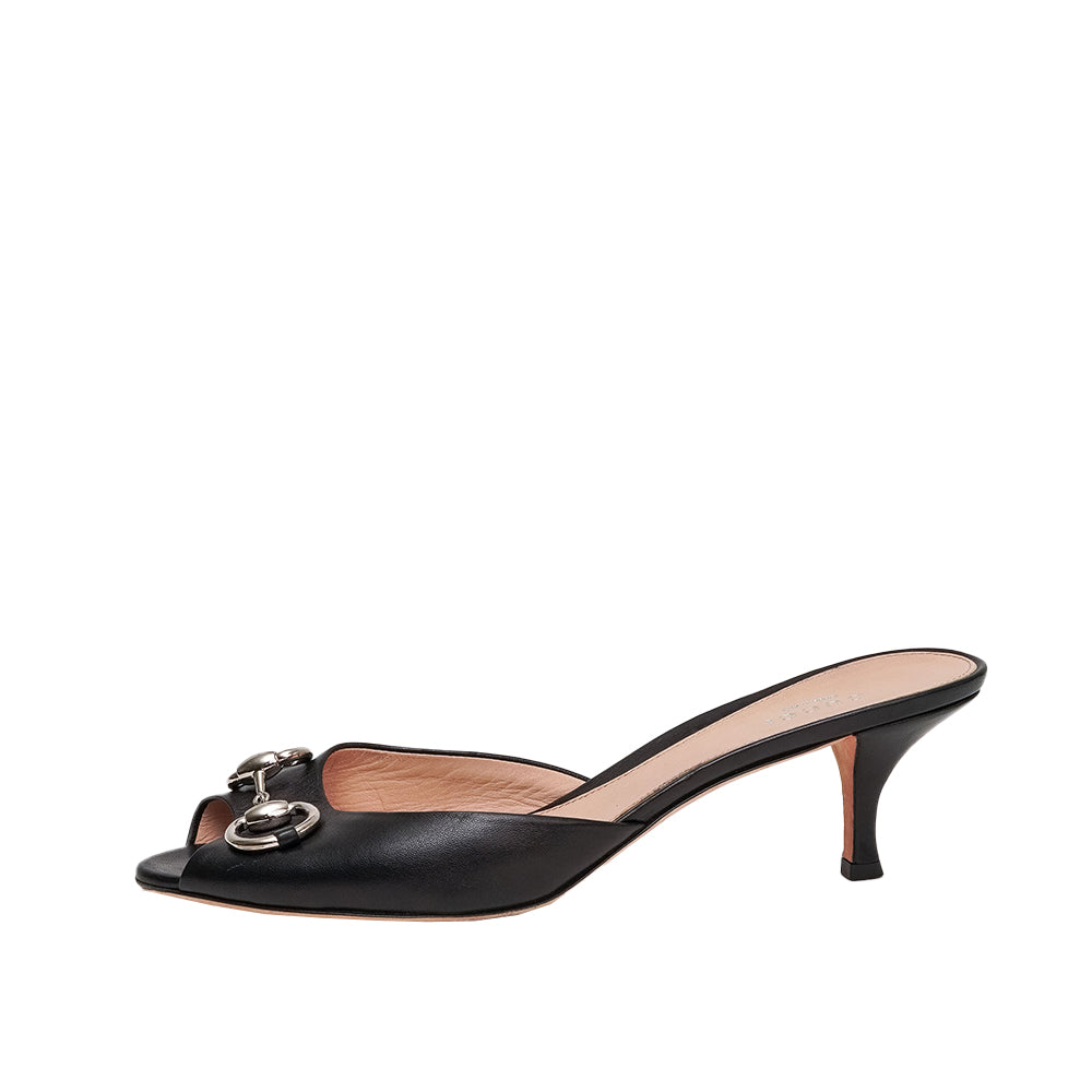 Gucci Horsebit Black Low Heels