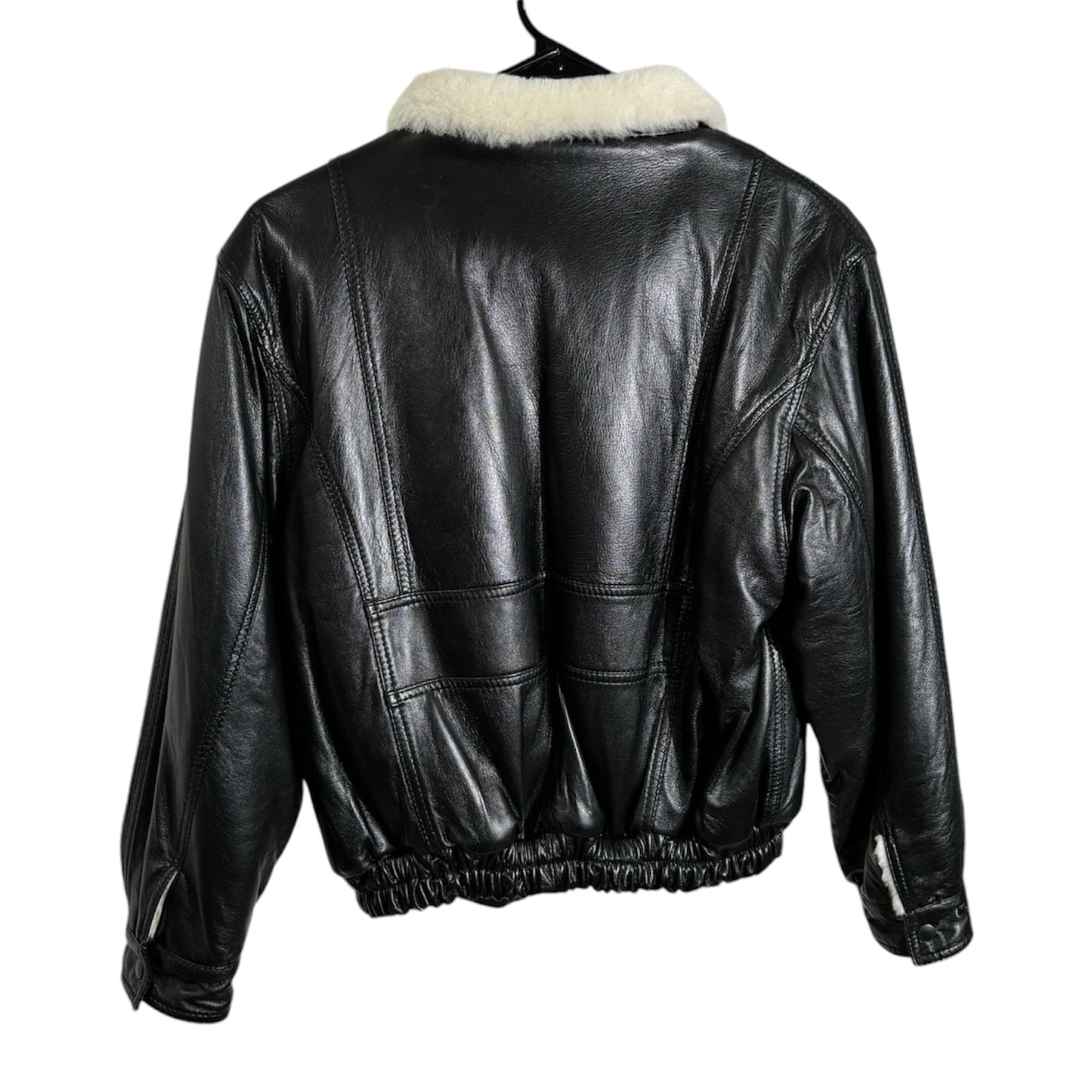 Gianfranco Bogino Black Leather Bomber
