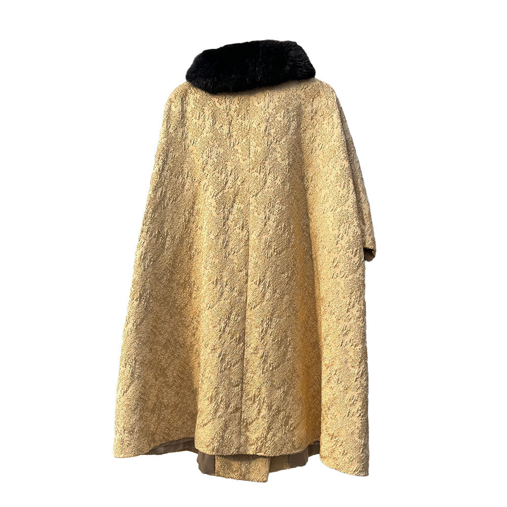 Eatons Gold Coat w/ Black Fur
