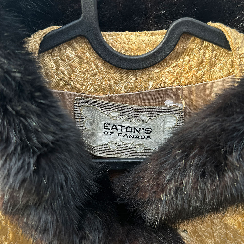 Eatons Gold Coat w/ Black Fur