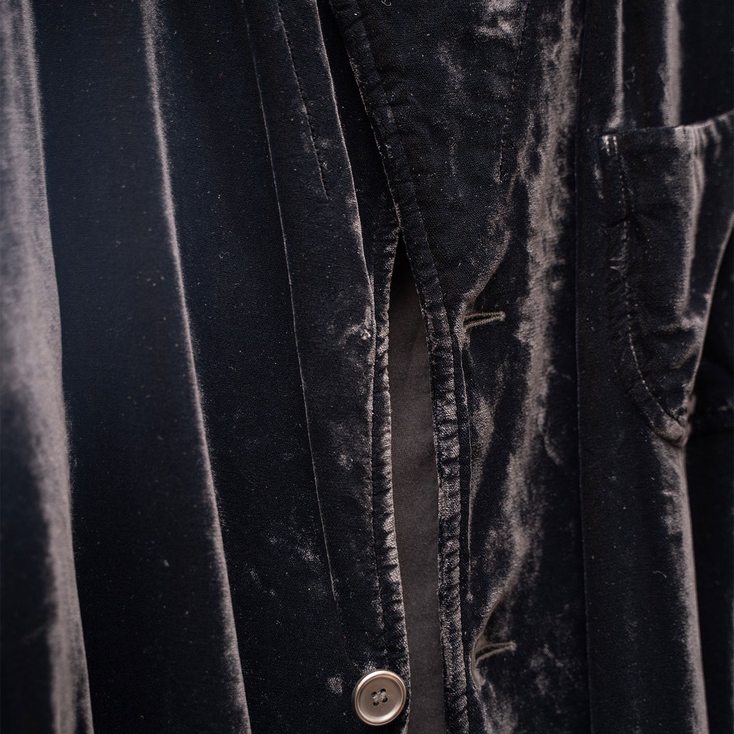 Comme Des Garcons SHIRT Black Felt Overshirt Jacket
