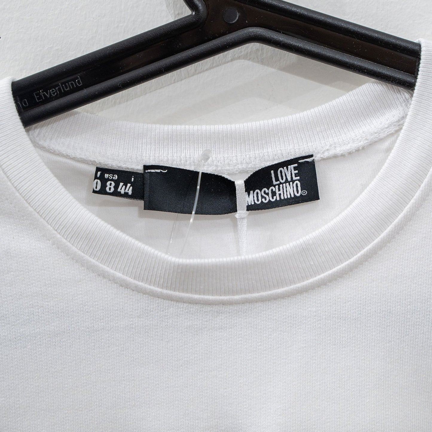 Love Moschino Long Sleeve White Sweater Pullover