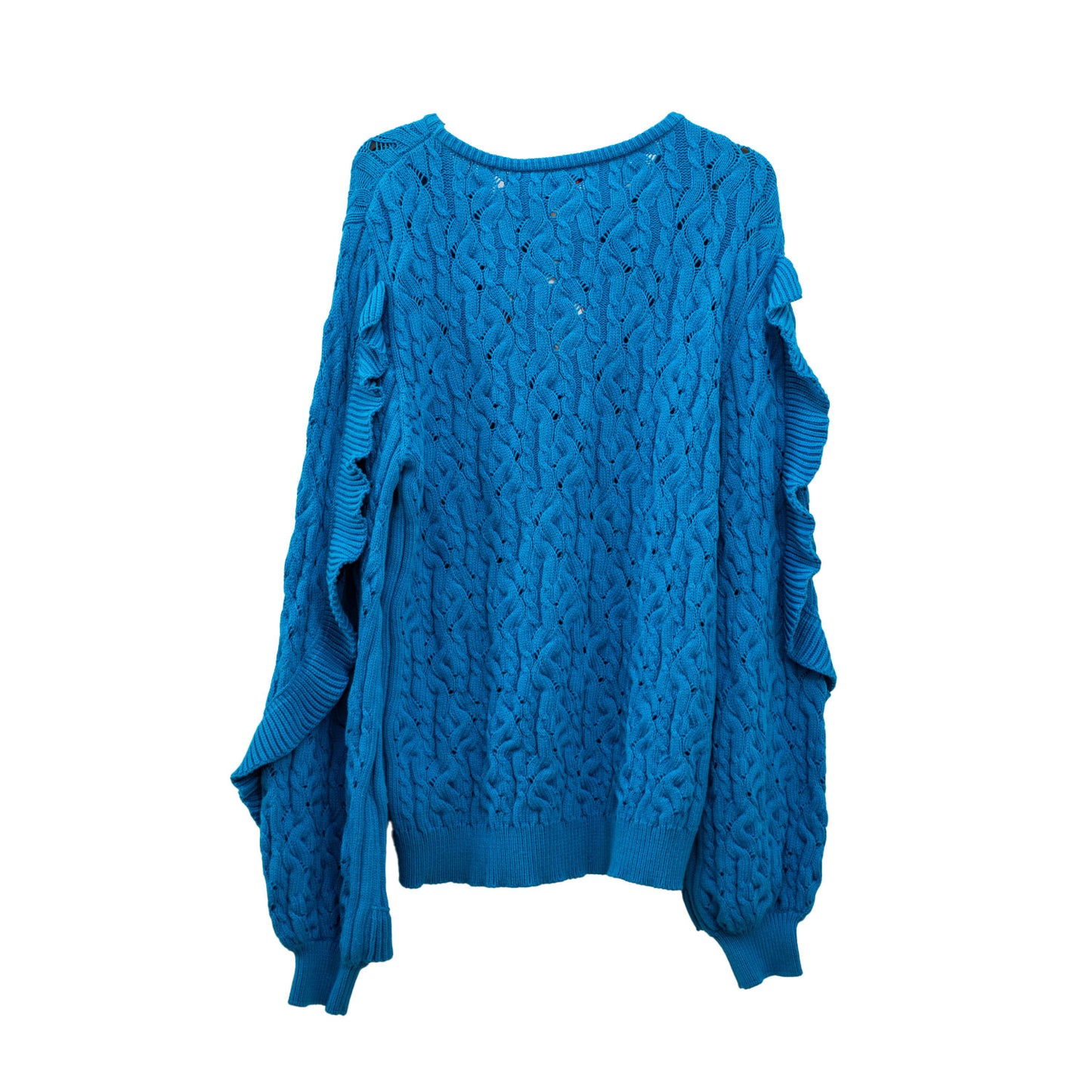 Carolina Herrera Blue Knit Pullover Sweater