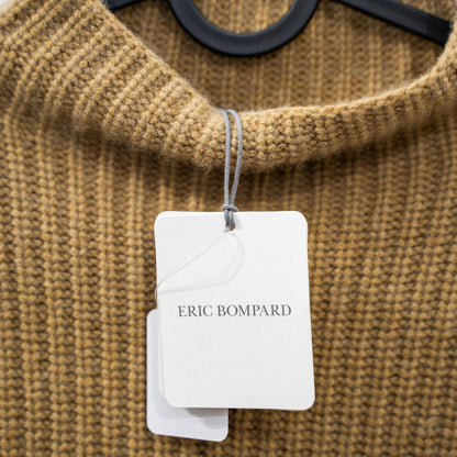 Eric Bompard Beige/Gold Knit Pullover Sweater