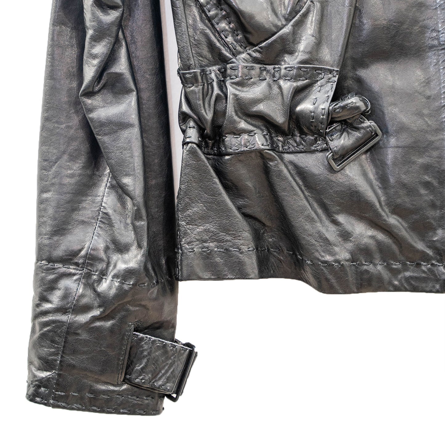 Donnakaran Black Leather Jacket
