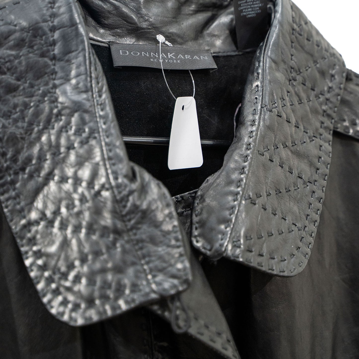 Donnakaran Black Leather Jacket