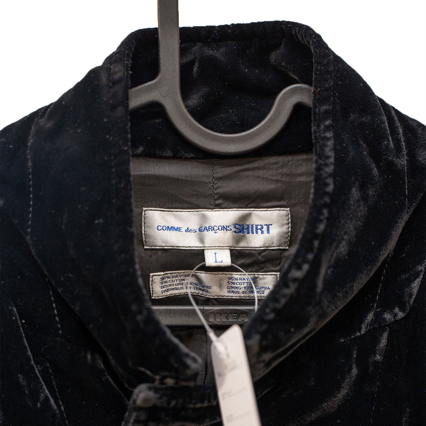 Comme Des Garcons SHIRT Black Felt Overshirt Jacket