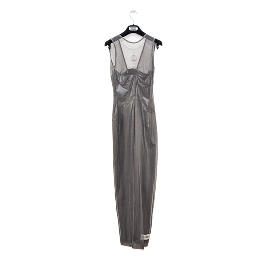 Dolce & Gabbana Silver Evening Dress