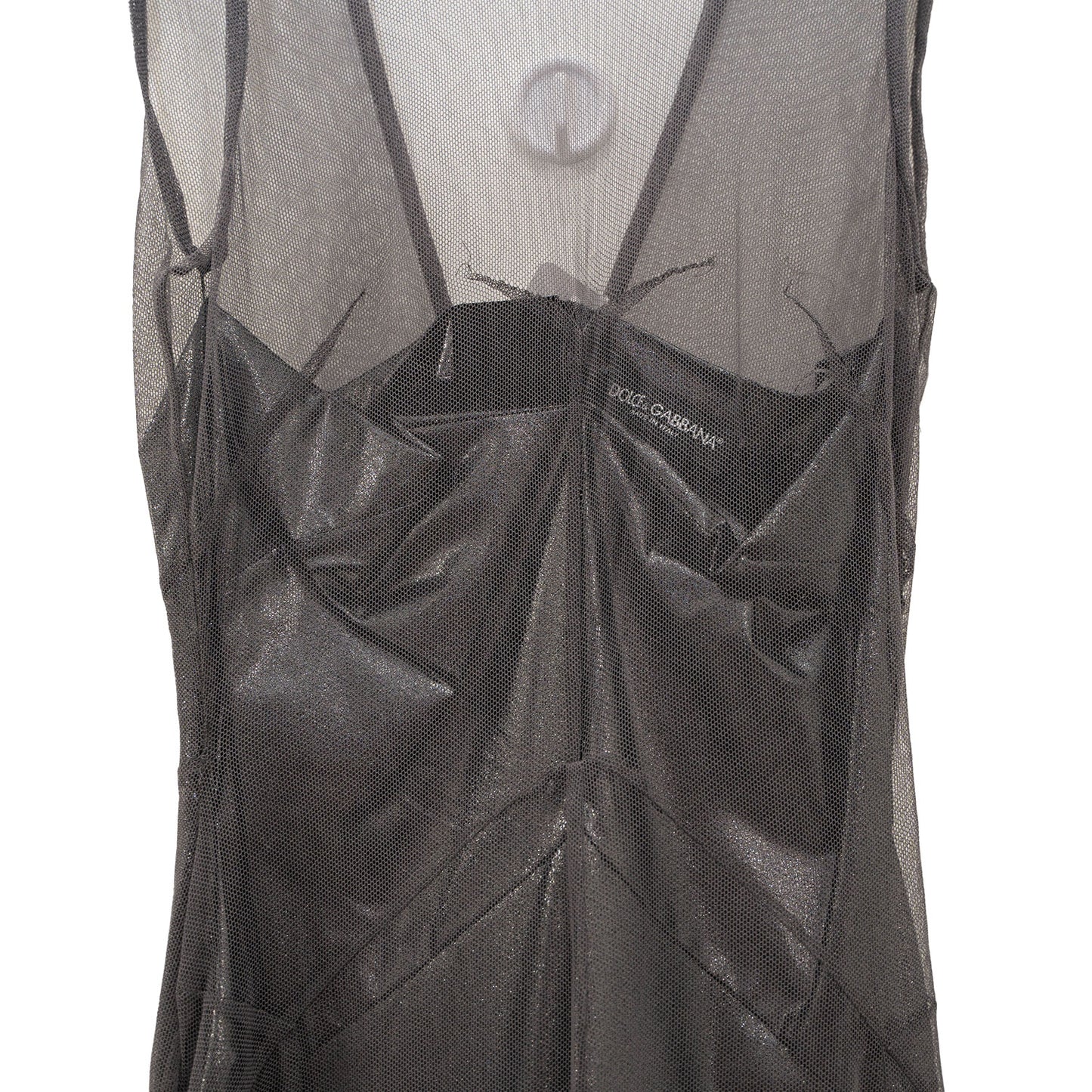 Dolce & Gabbana Silver Evening Dress