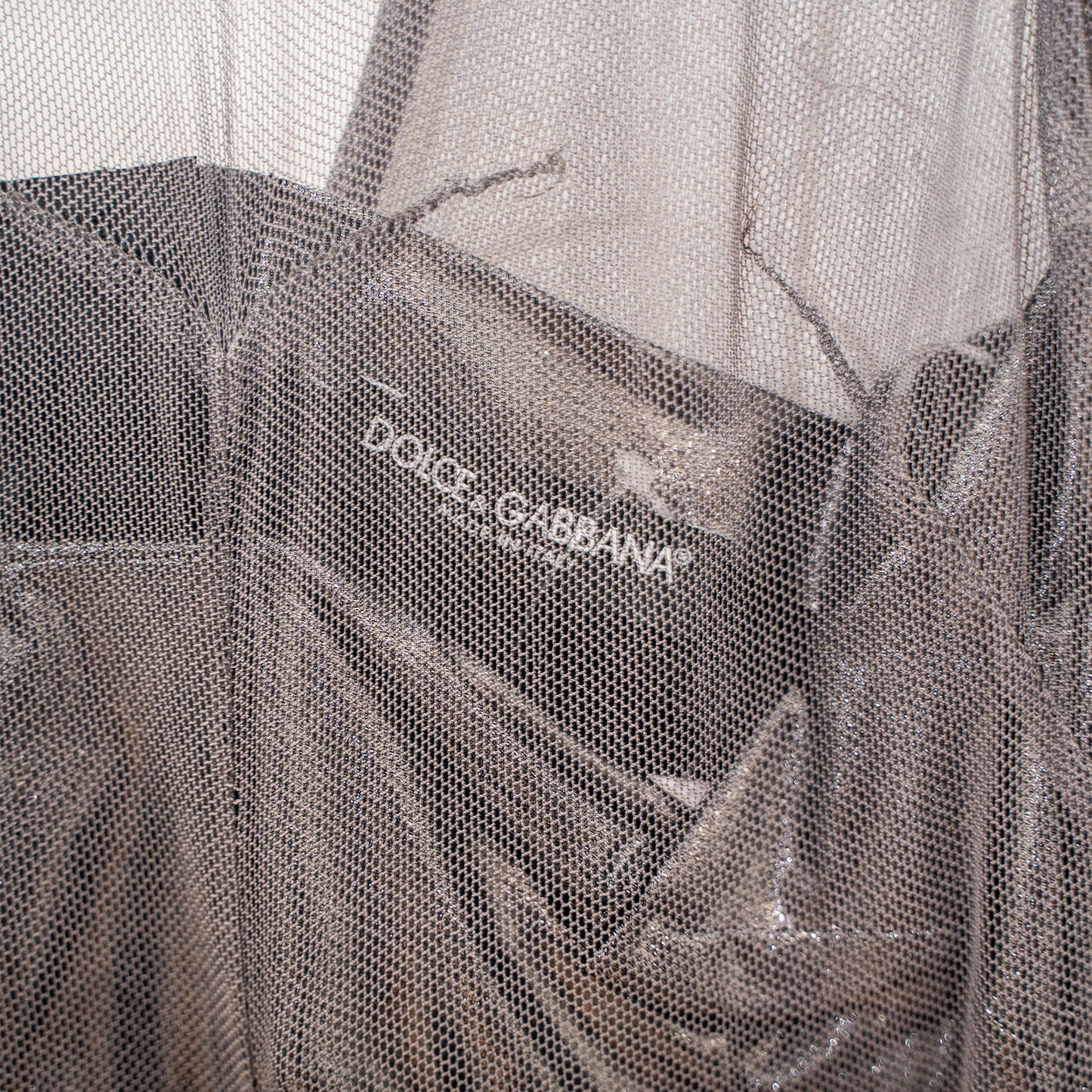 Dolce & Gabbana Silver Evening Dress