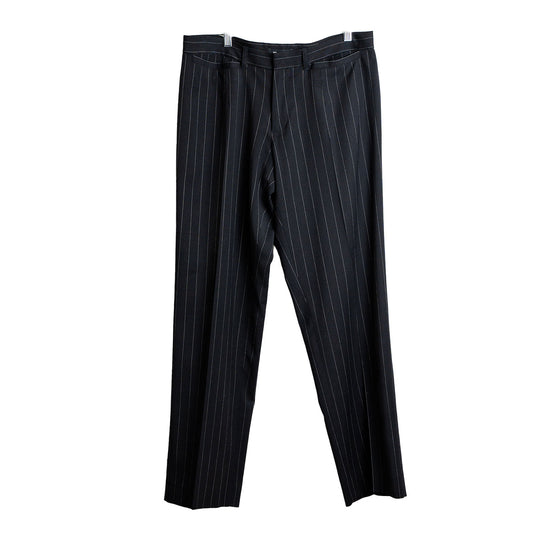 Dolce & Gabbana Pinstripe Black Dress Pants