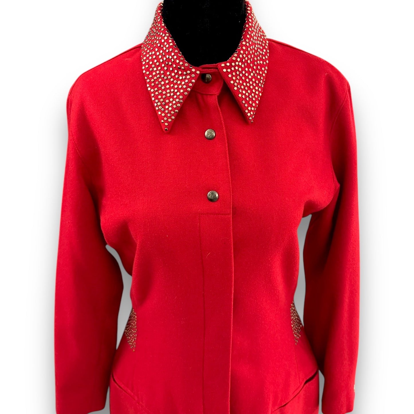 Red Claude Montana Dress