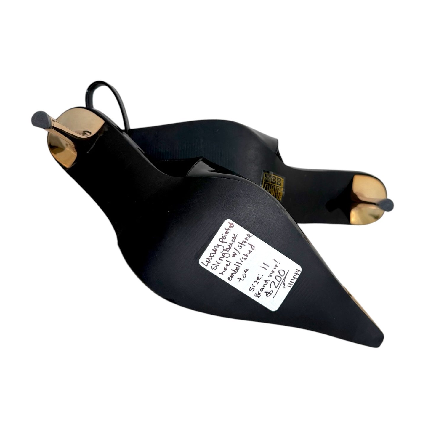 Black Luxury Slingback Heel