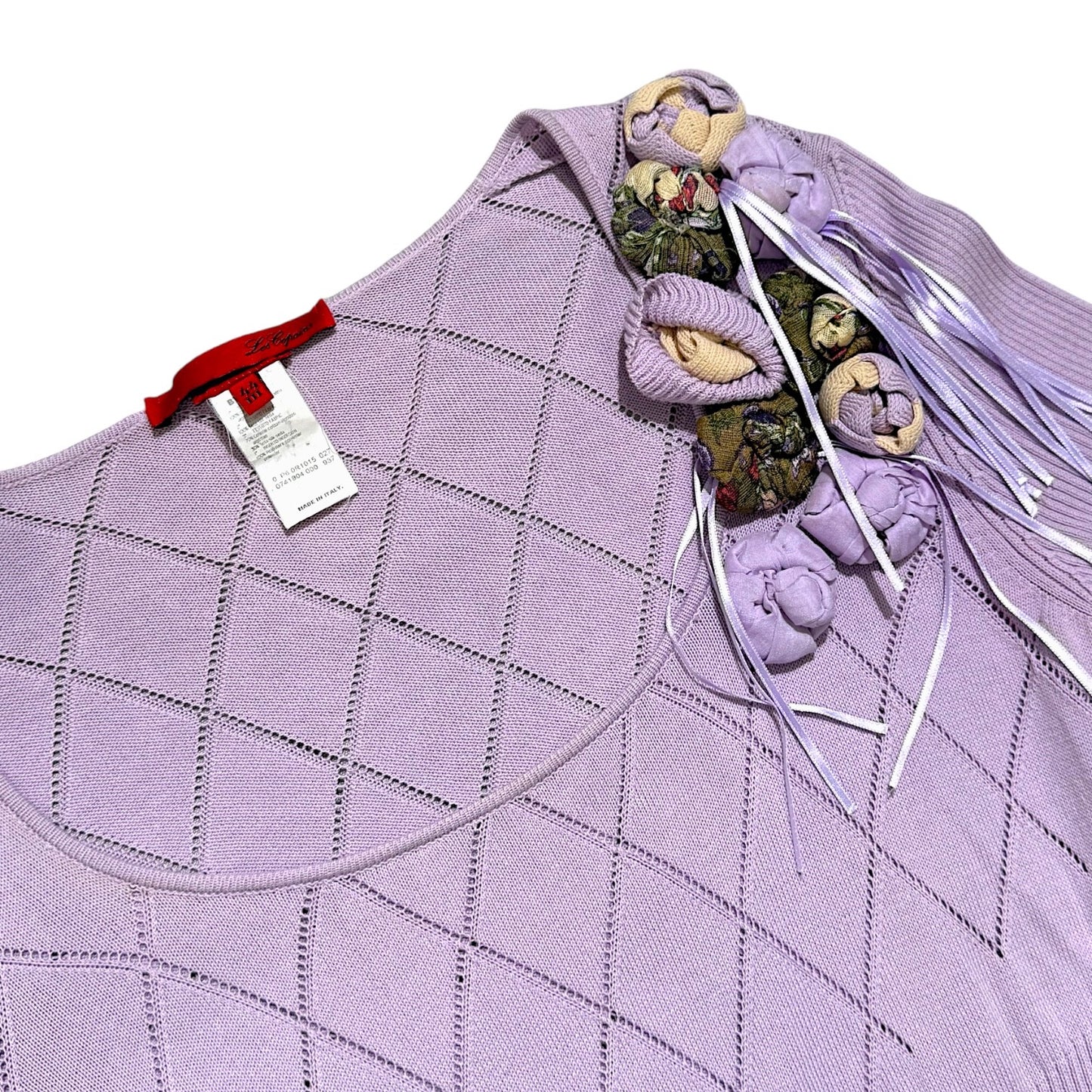 Les Copains Purple Knitted Top