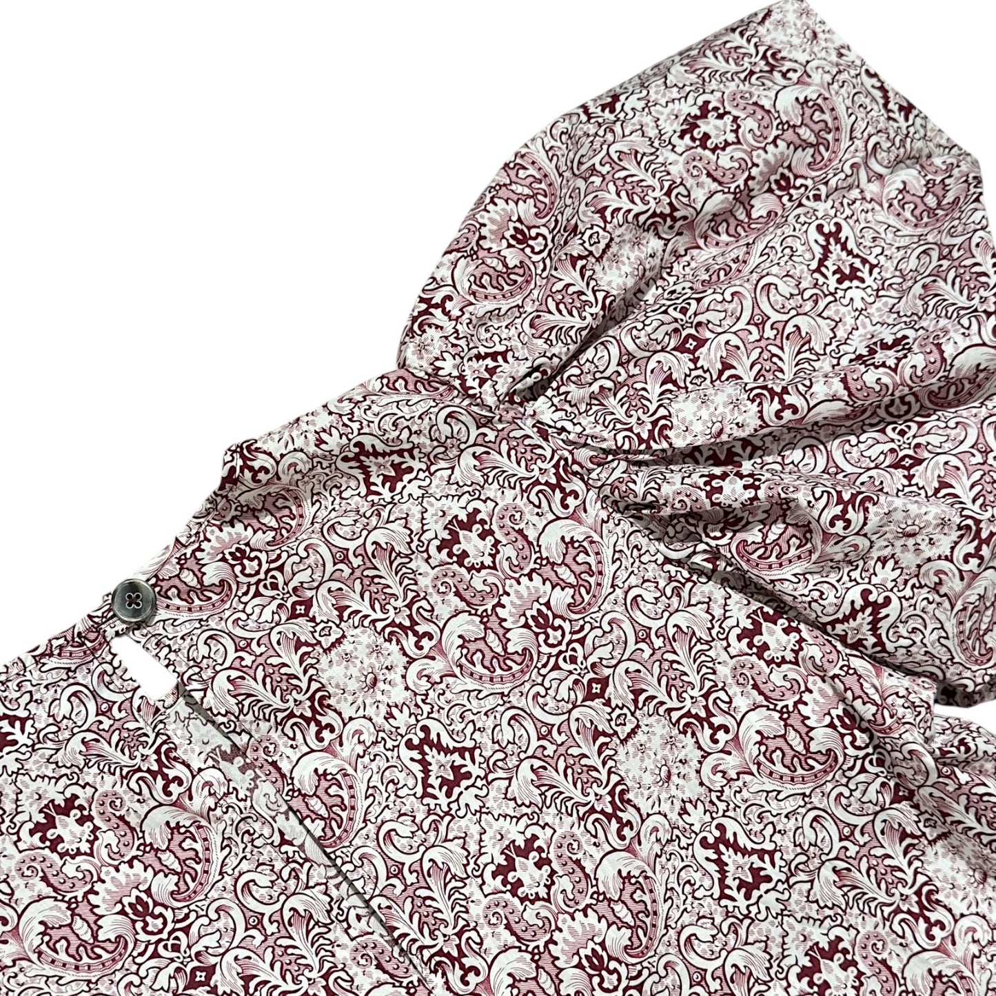 Nackiye Paisley Puff Sleeve Top