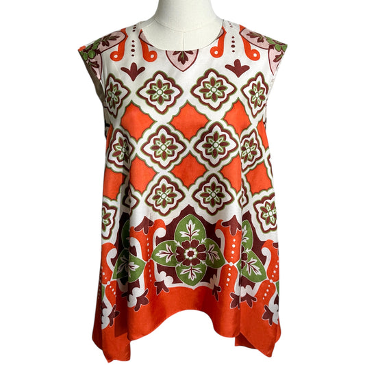 Double J silk sleeveless blouse