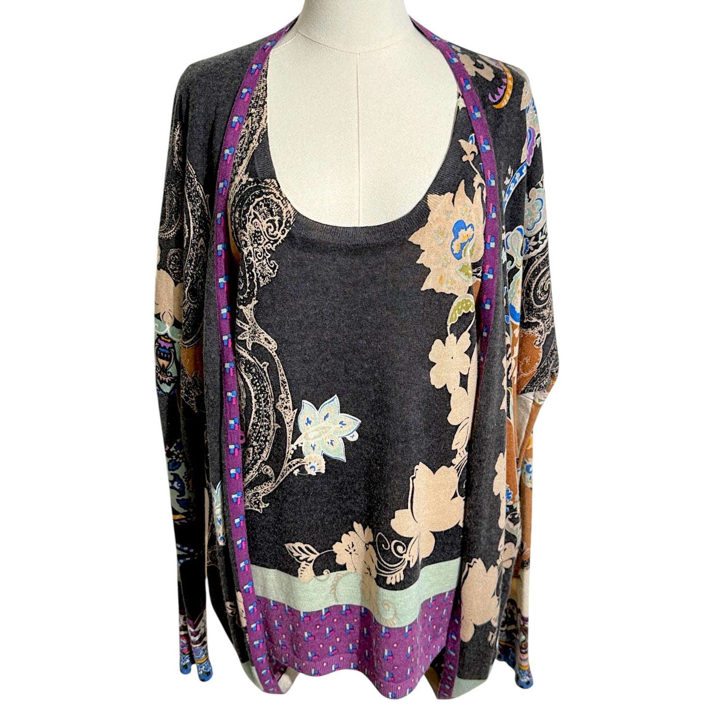 Etro Tank Top & Caridgan Set
