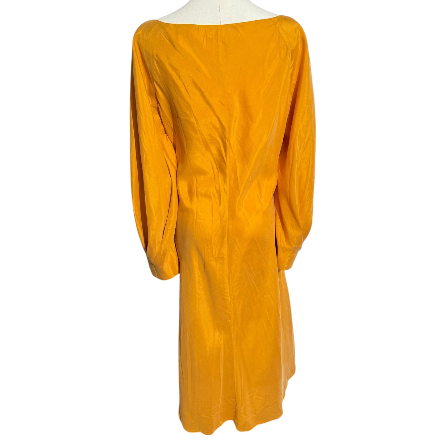 Alberta Ferretti Ruched Bow Silk Dress