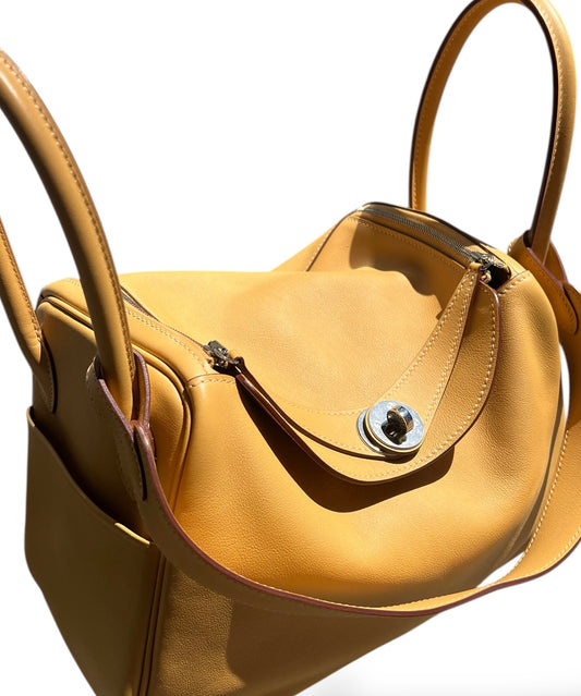 Hermes Yellow Lindy Bag