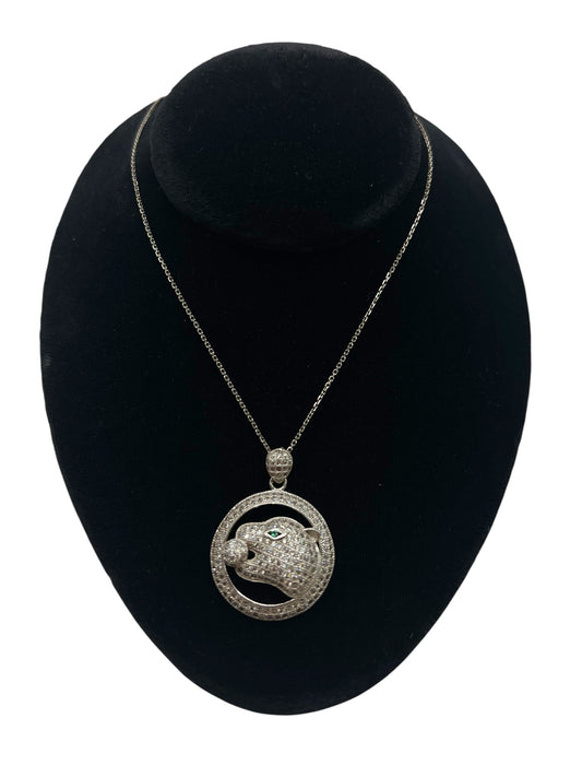 Cubic Zirconia 925 Silver Pendant Necklace