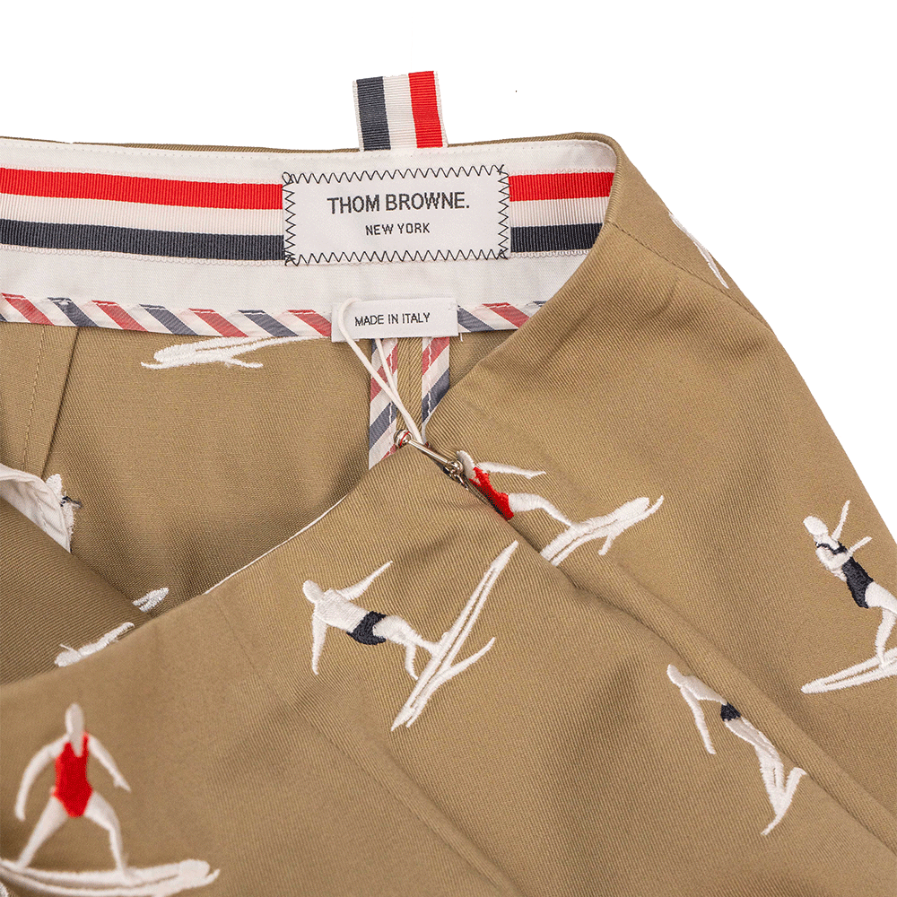 Thom Browne Surfer Beige Pencil Skirt
