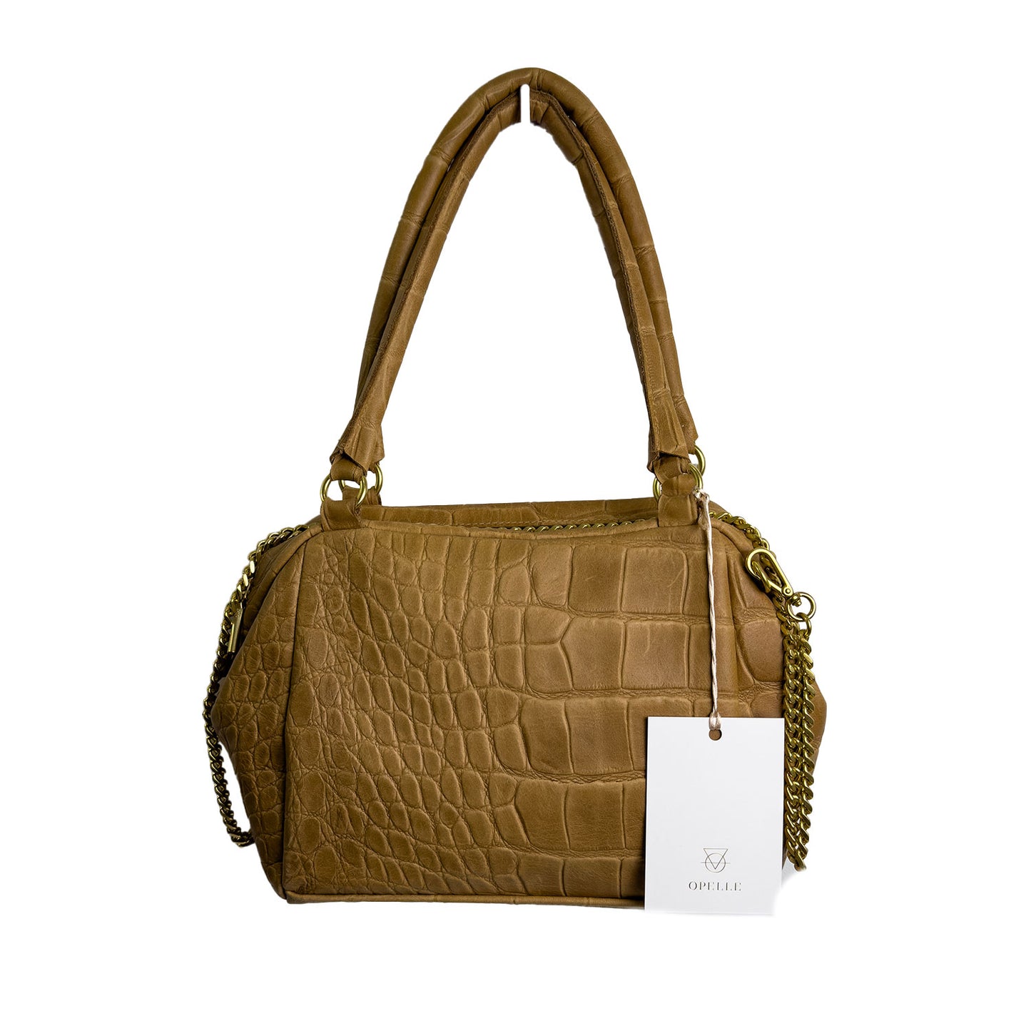 Opelle Croc Beige Purse