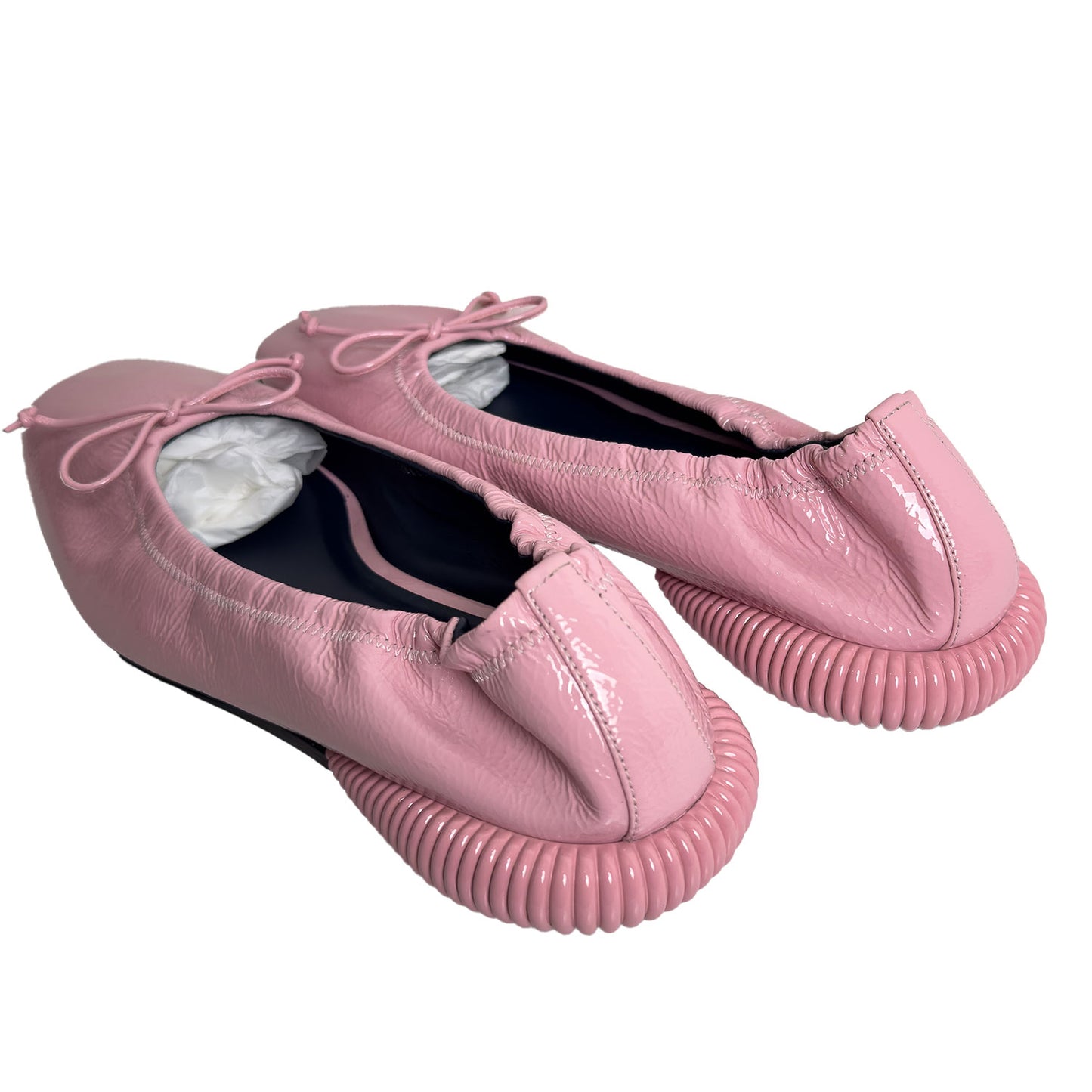 Lanvin Paris Bubble Gum Pink Ballerina Flats w/ Box + Dust Bag - Size 40