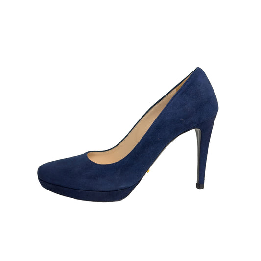 Prada Cobalt Blue Suede Pumps - Size 36.5