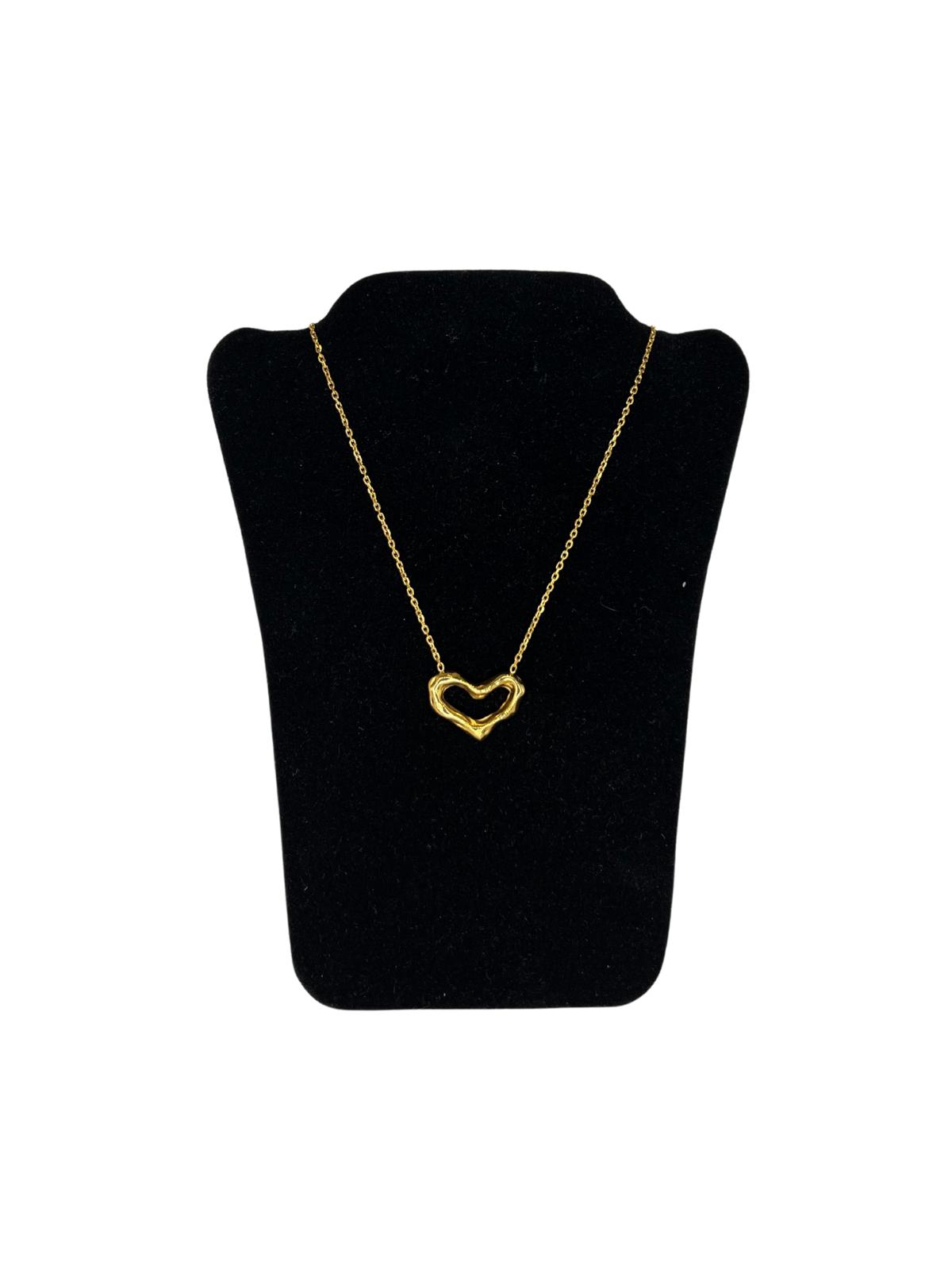 24K Gold plated Heart Pendant Necklace