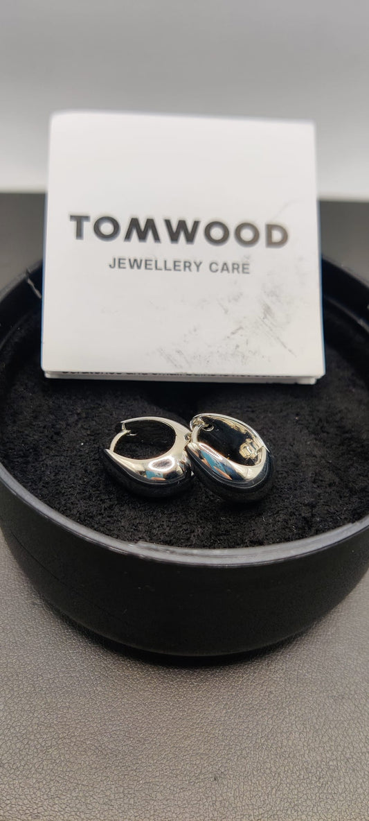 Tom Wood Silver Hoops Small