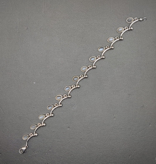 925 Silver Moonstone Bracelet