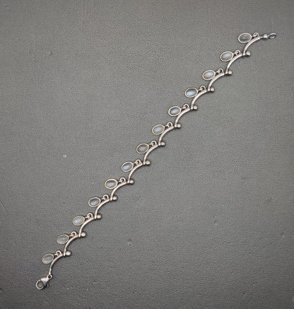 925 Silver Moonstone Bracelet