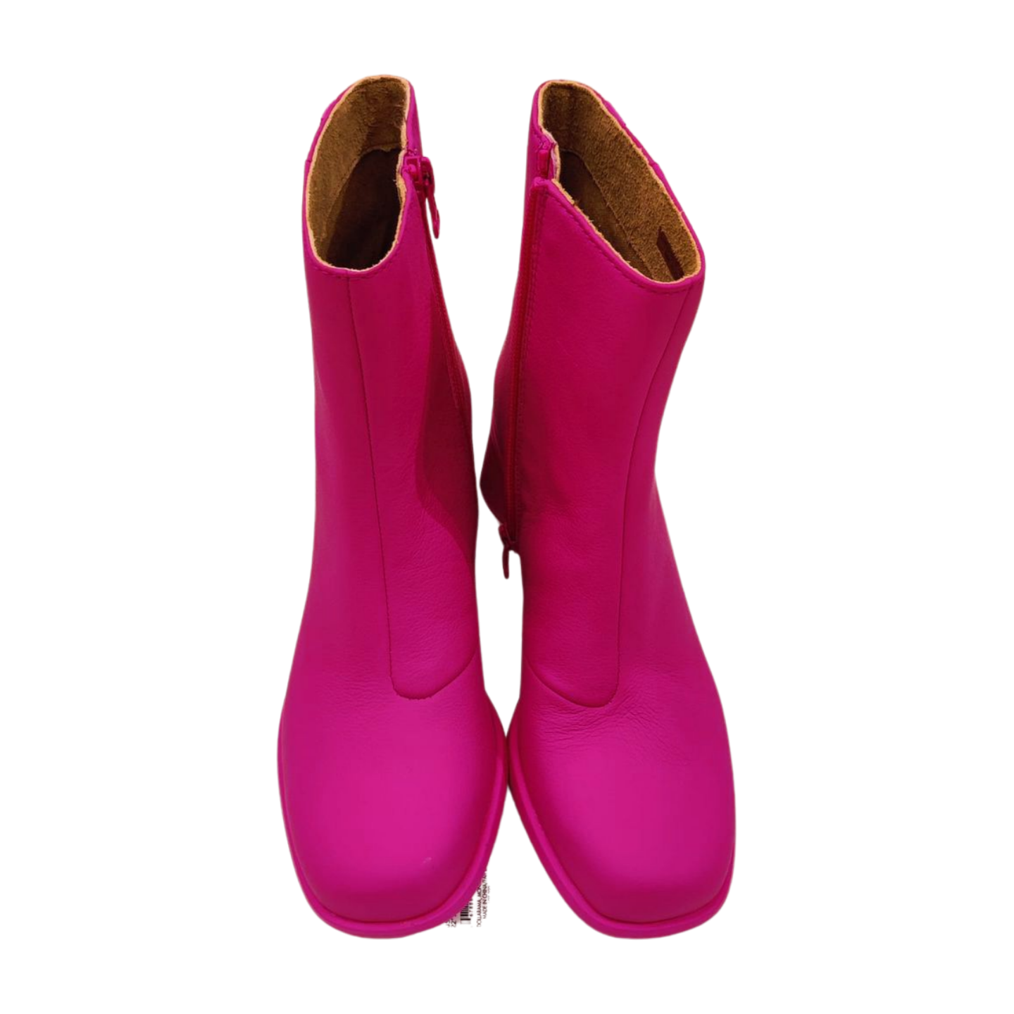 Camper Kiara Pink Leather Ankle Boots