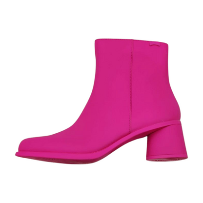 Camper Kiara Pink Leather Ankle Boots