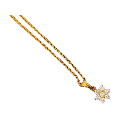 18k Gold Chain with Pendant